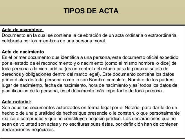 El acta presentacion ppt (1) El acta presentacion ppt (1)