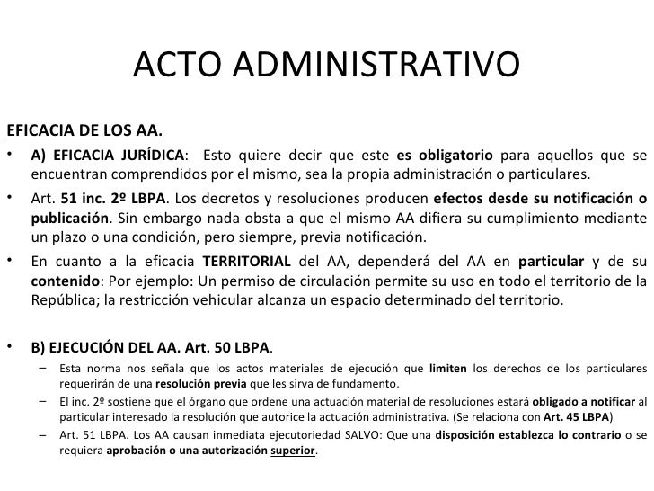 El acto administrativo