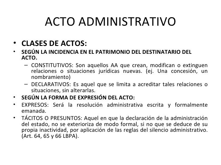 El acto administrativo
