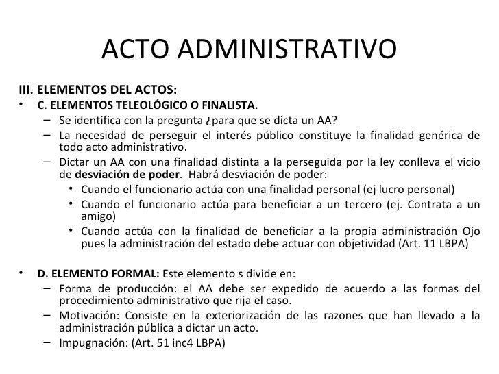 El acto administrativo