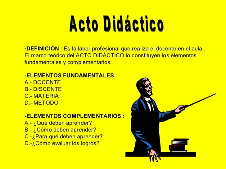 El acto didáctico