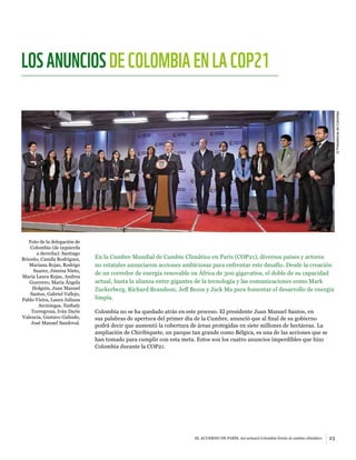 El Acuerdo de París: Así actuará Colombia frente al Cambio Climático
