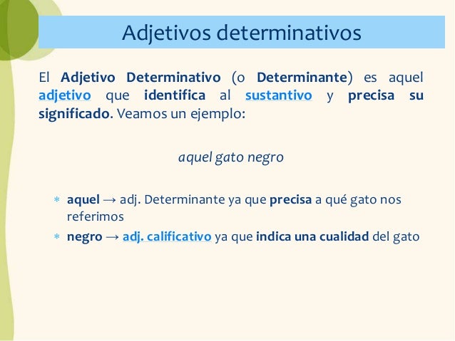 El adjetivo