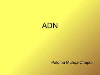 ADN Paloma Muñoz-Chápuli 