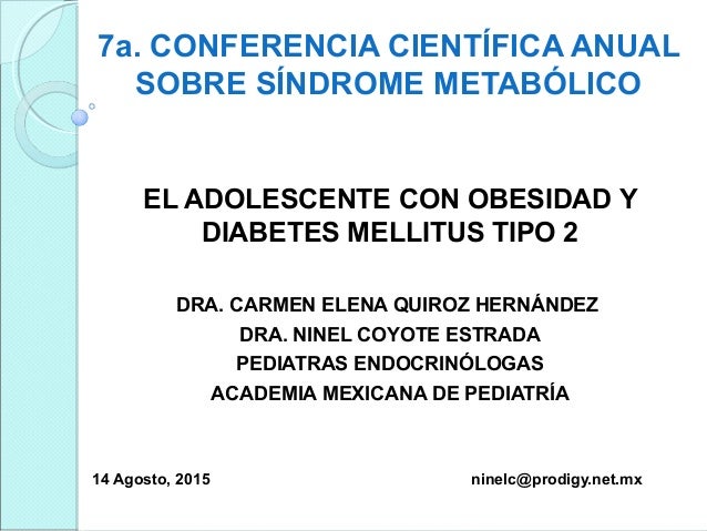 El adolescente con obesidad y diabetes mellitus tipo 2, su El adolescente con obesidad y diabetes mellitus tipo 2, su