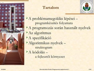 Programozás alapismeretek EA | PPT