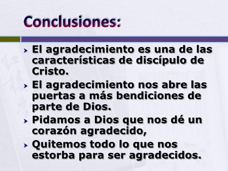 El Agradecimiento Un Estilo De Vida Del Discípulo 11 29 09