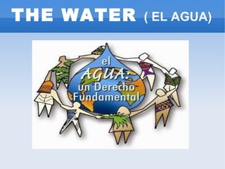 THE WATER  ( EL AGUA) 