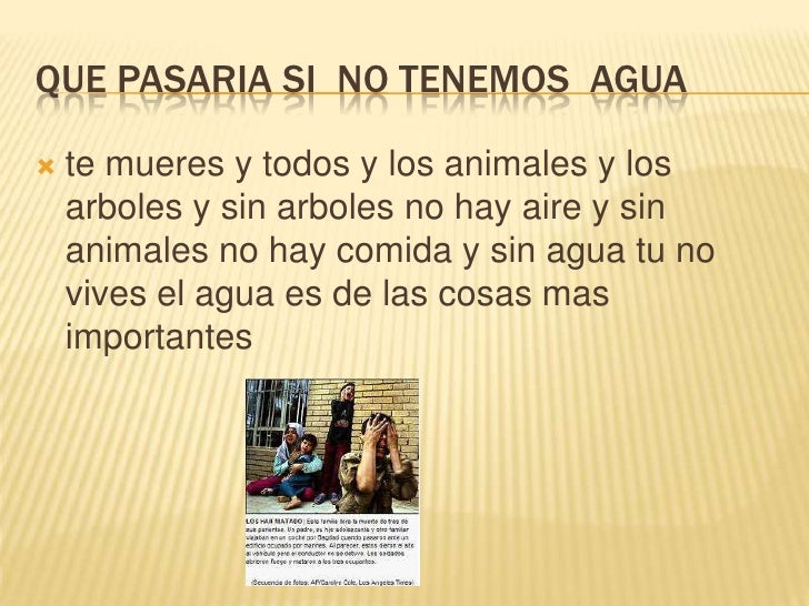 El agua