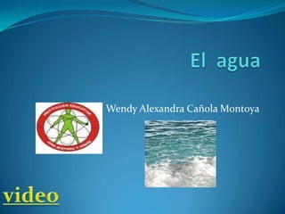 El  agua Wendy Alexandra Cañola Montoya video 