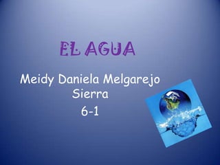EL AGUA
Meidy Daniela Melgarejo
        Sierra
         6-1
 