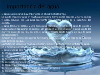 Beneficios del agua:
1. Reducción de peso:
De acuerdo con el Centro Virtual de Información del Agua
de México, el agua es ...