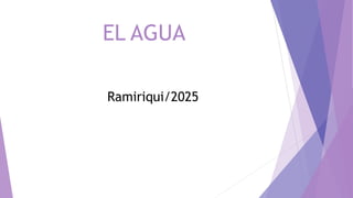 EL AGUA
Ramiriqui/2025
 