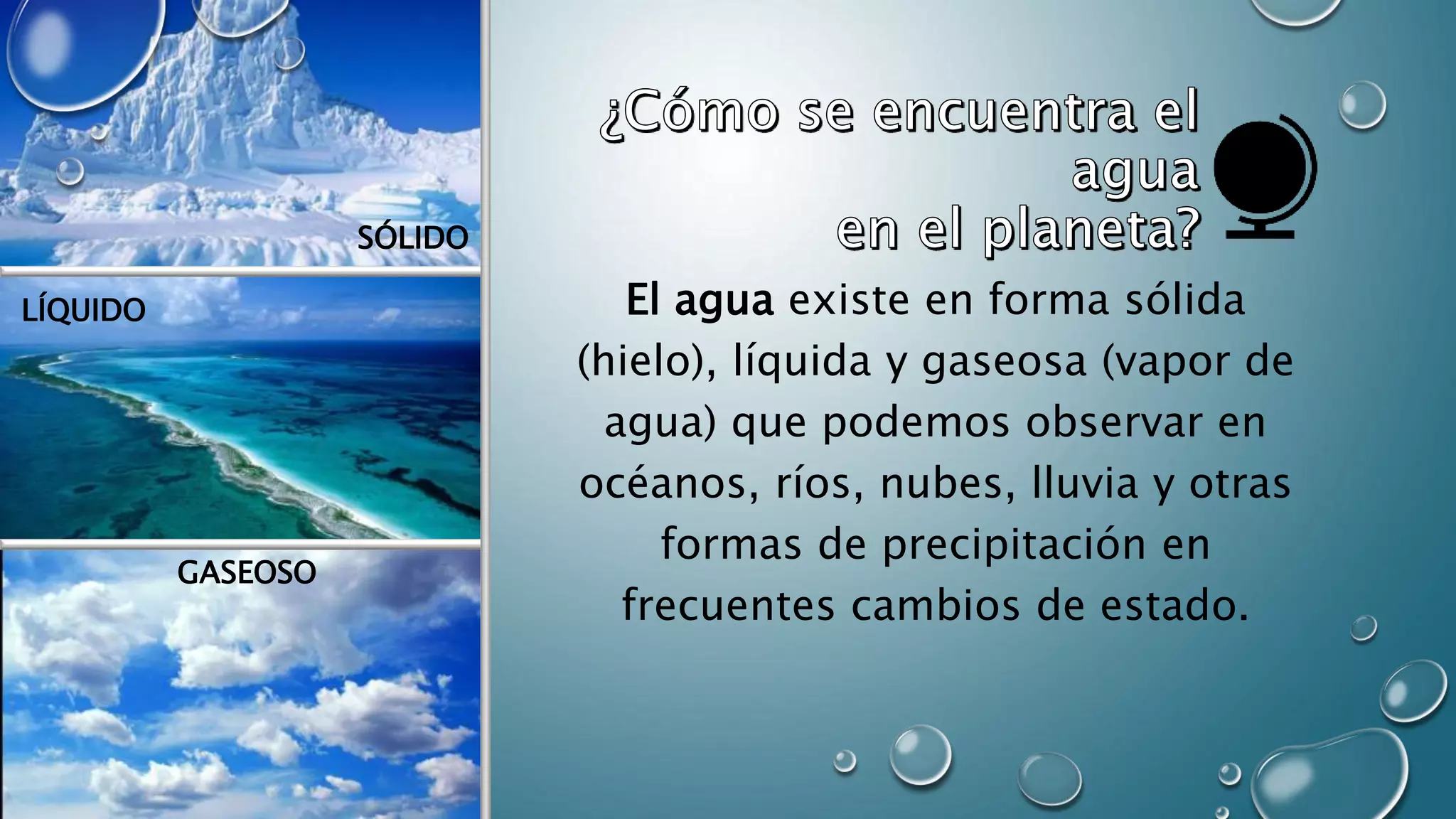 El agua dulce y la escasez de agua en el mundo | PPT