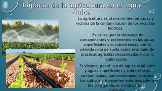 El agua dulce y la escasez de agua en el mundo | PPTX