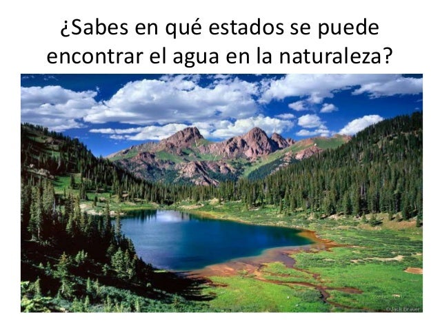 El agua en la naturaleza
