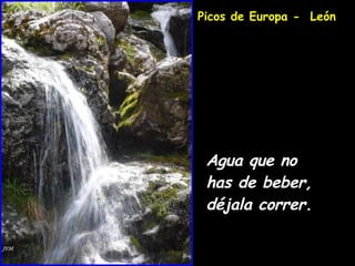 Agua que no has de beber, déjala correr. Picos de Europa -  León 