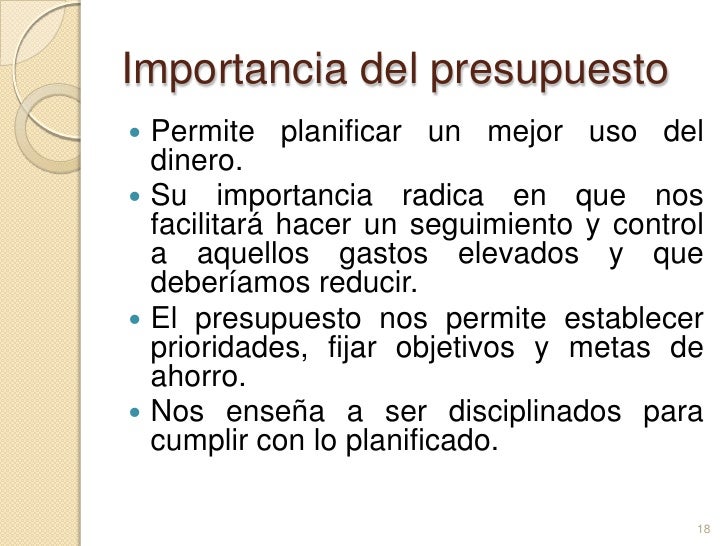 el ahorro y presupuesto familiar