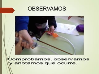 El aire ocupa espacio