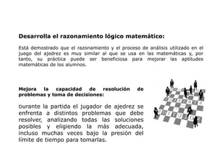 El ajedrez como herramienta educativa | PPTX