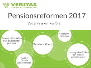 Pensionsreformen 2017 – vad ändrades och varför?