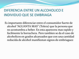 El Alcoholismo