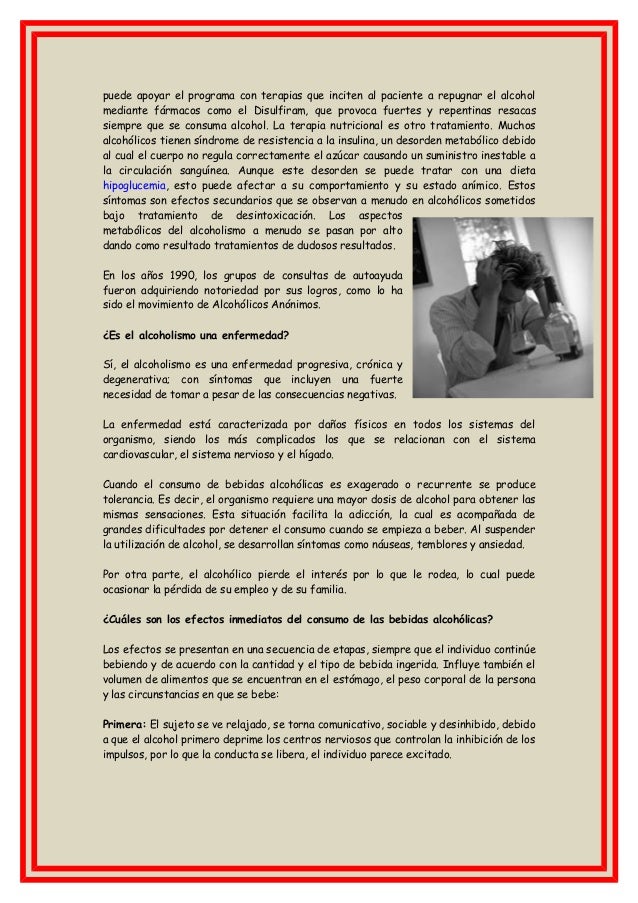 Que tal el alcoholismo su impacto al organismo