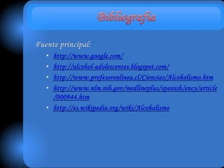 El alcoholismo