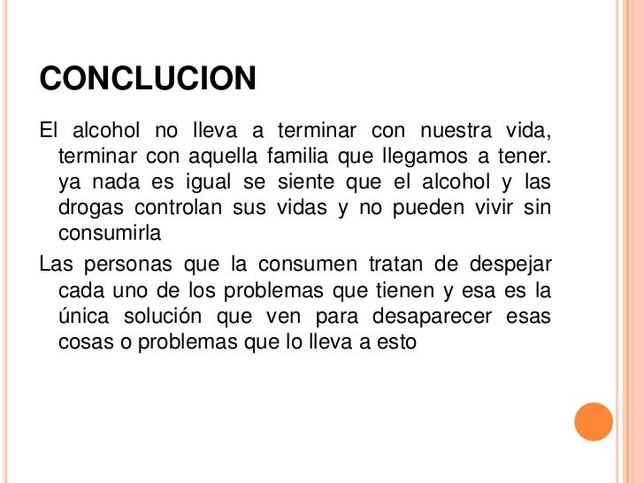 Que servicio encargar del alcoholismo