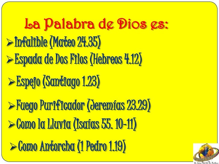 El alimento del alma es la palabra de dios