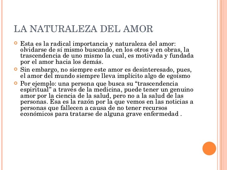 El significado biblico del AMOR