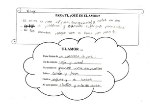 DEFINICIÓN SOBRE EL AMOR