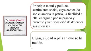 El amor a la Patria | PDF