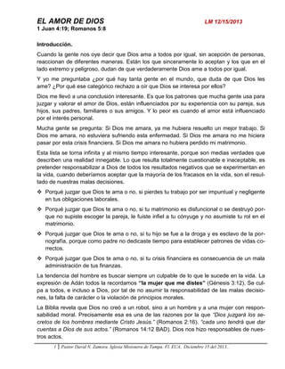 EL AMOR DE DIOS | PDF