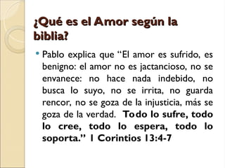 El amor de Dios es Eterno según la biblia | PPT
