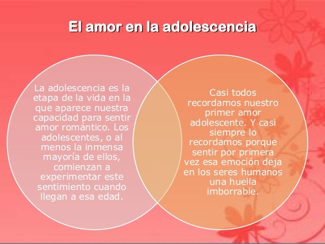 El amor en la adolescencia