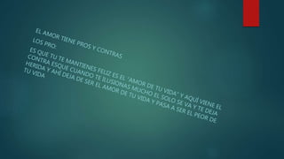 El amor es de valientes  :)