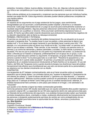 El análisis transaccional