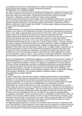 El análisis transaccional