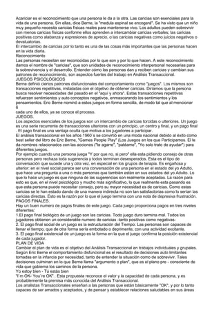 El análisis transaccional