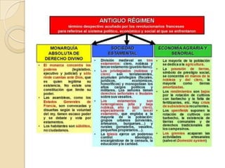 El antiguo régimen