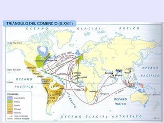 TRIÁNGULO DEL COMERCIO (S.XVIII)
 