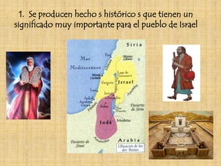 1. Se producen hecho s histórico s que tienen un
significado muy importante para el pueblo de Israel