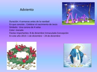 Navidad


Duración: 20 días
En que consiste: En celebrar el nacimiento de Jesús la maternidad de María y
adorar a los Reye...