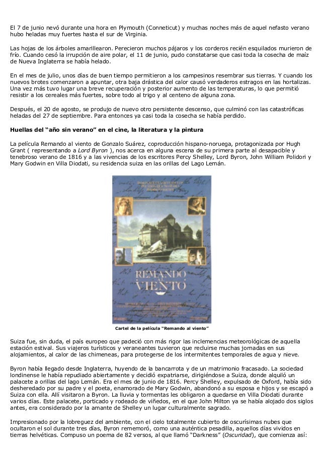 El año sin verano