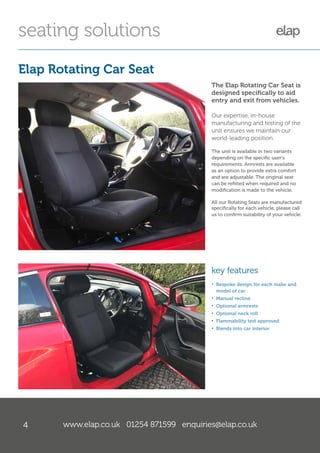 Elap Rotating Car Seat - ELAP