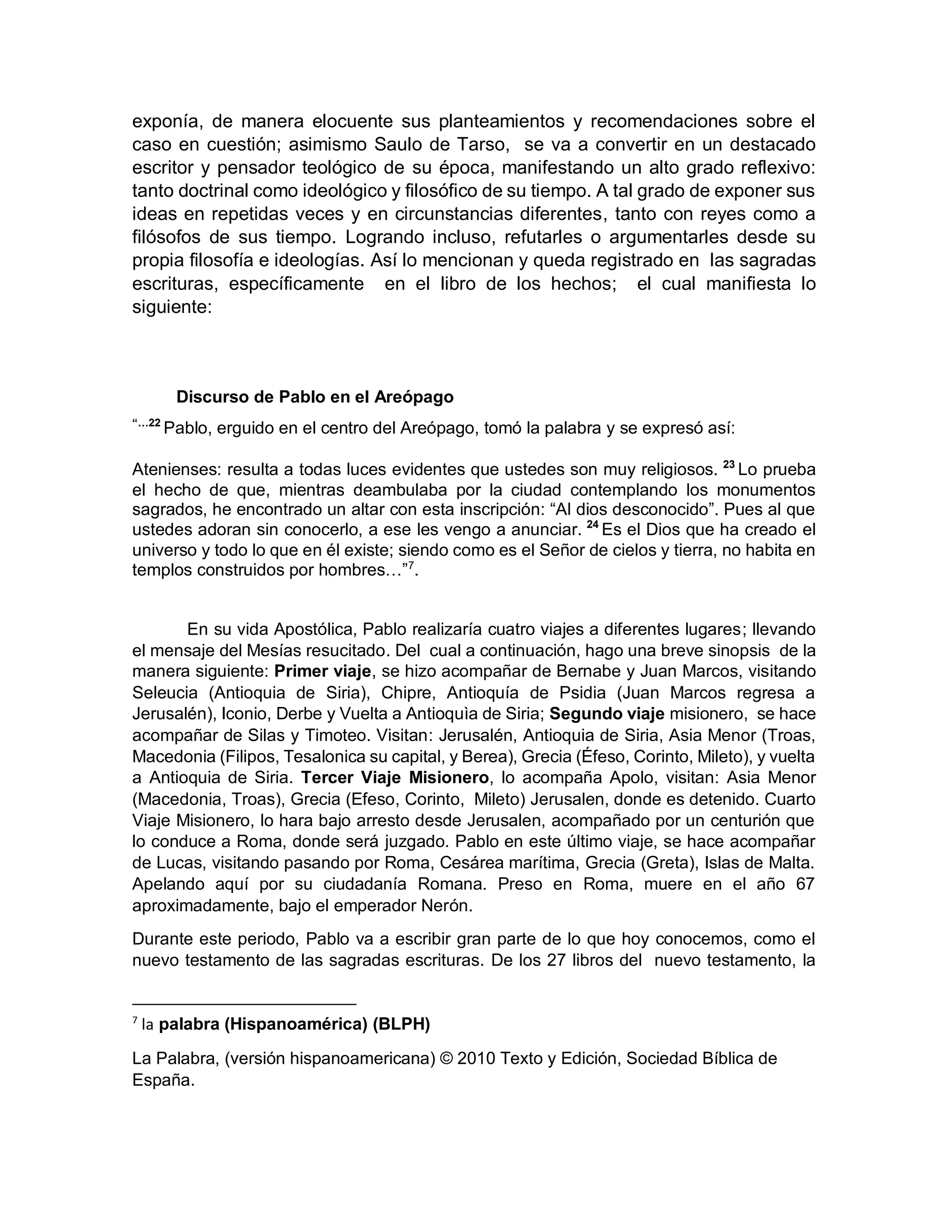 El apostol pablo y sus epistolas | PDF