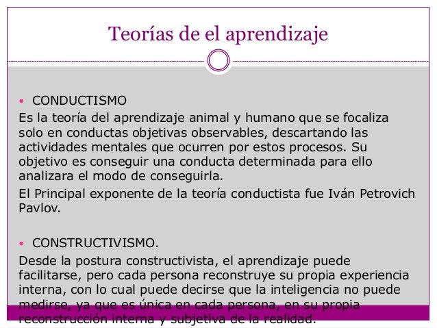 El aprendizaje psicologia