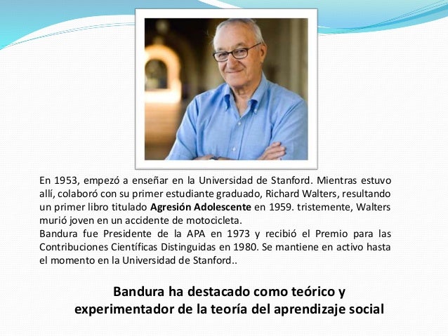 Teoria del aprendizaje social de Albert Bandura