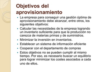 El Aprovisionamiento PPTX el-aprovisionamiento-pptx